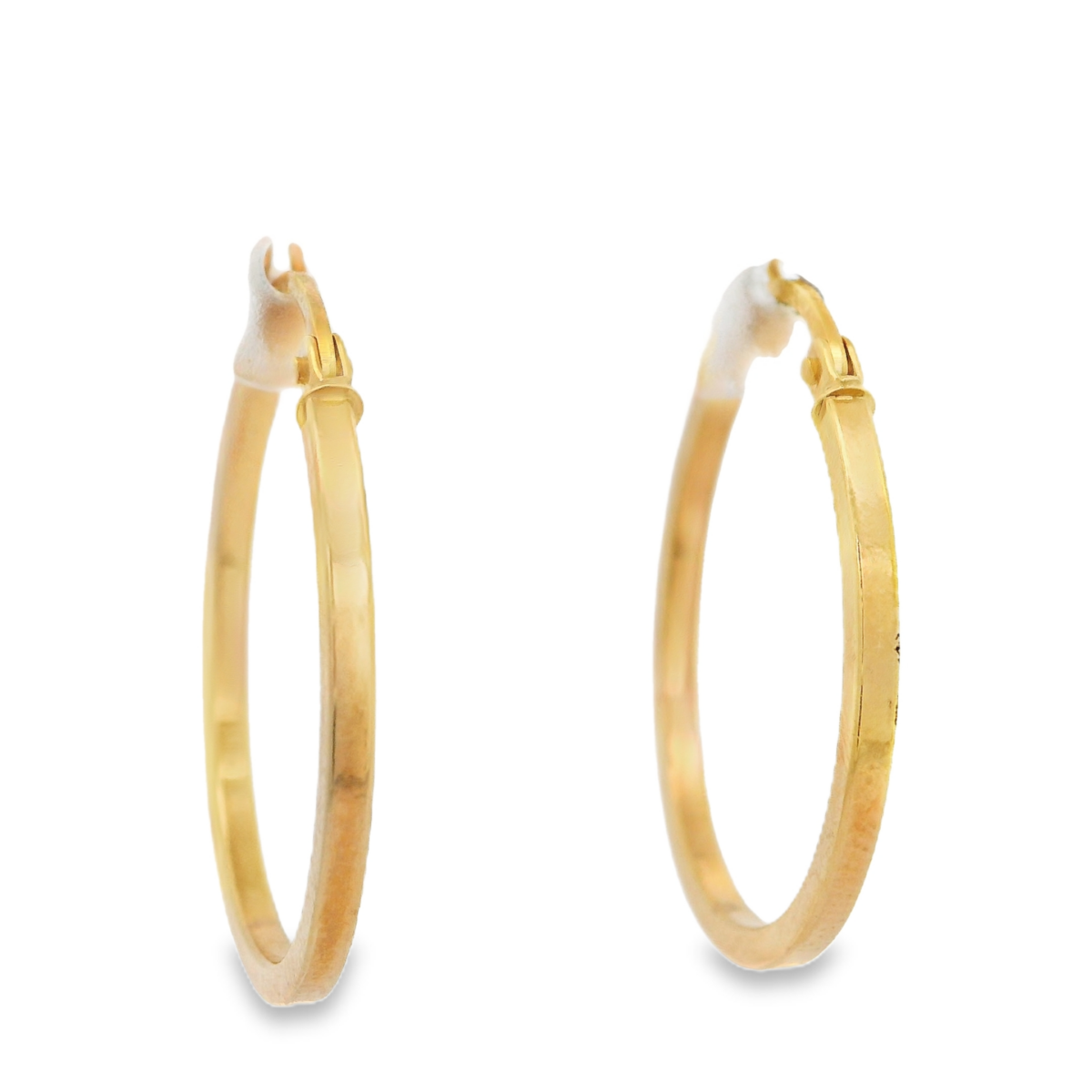 Leon Baker 9K Yellow Gold Hoop Earrings_0