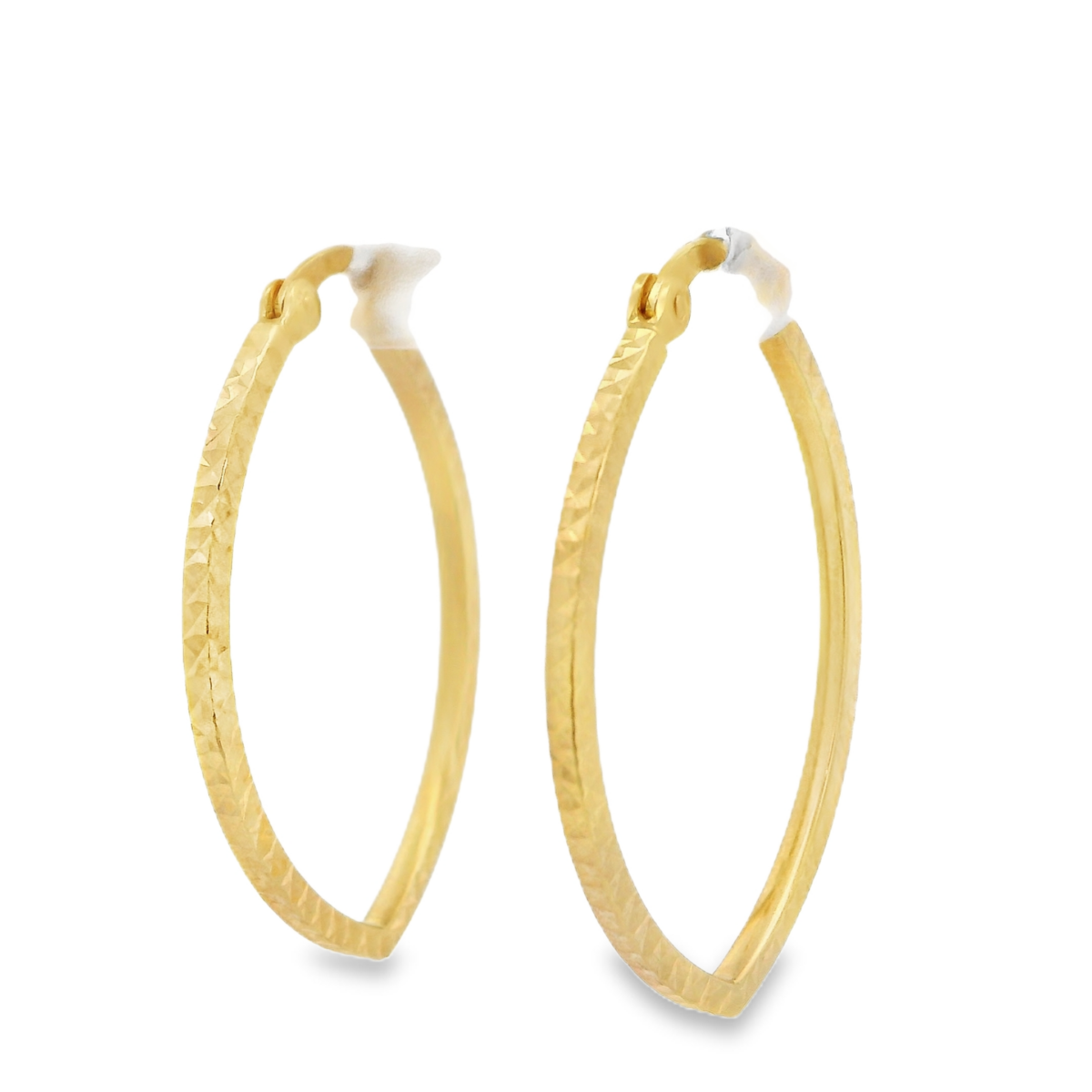 9KYG Hoop Earrings Eliptical Diacut_2