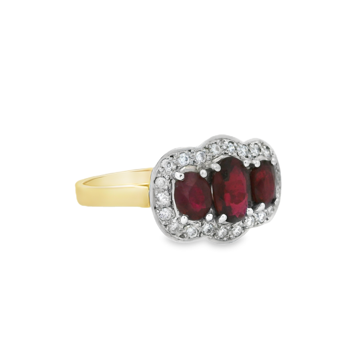 Leon Baker 18K Yellow Gold Oval Ruby Ring_1