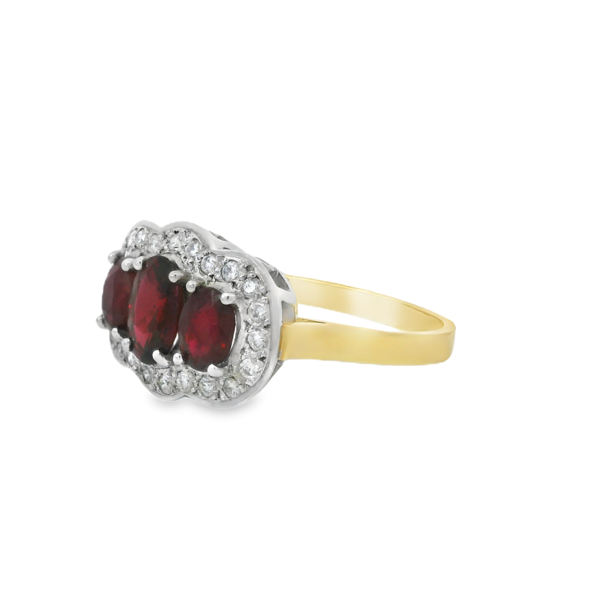 Leon Baker 18K Yellow Gold Oval Ruby Ring_2