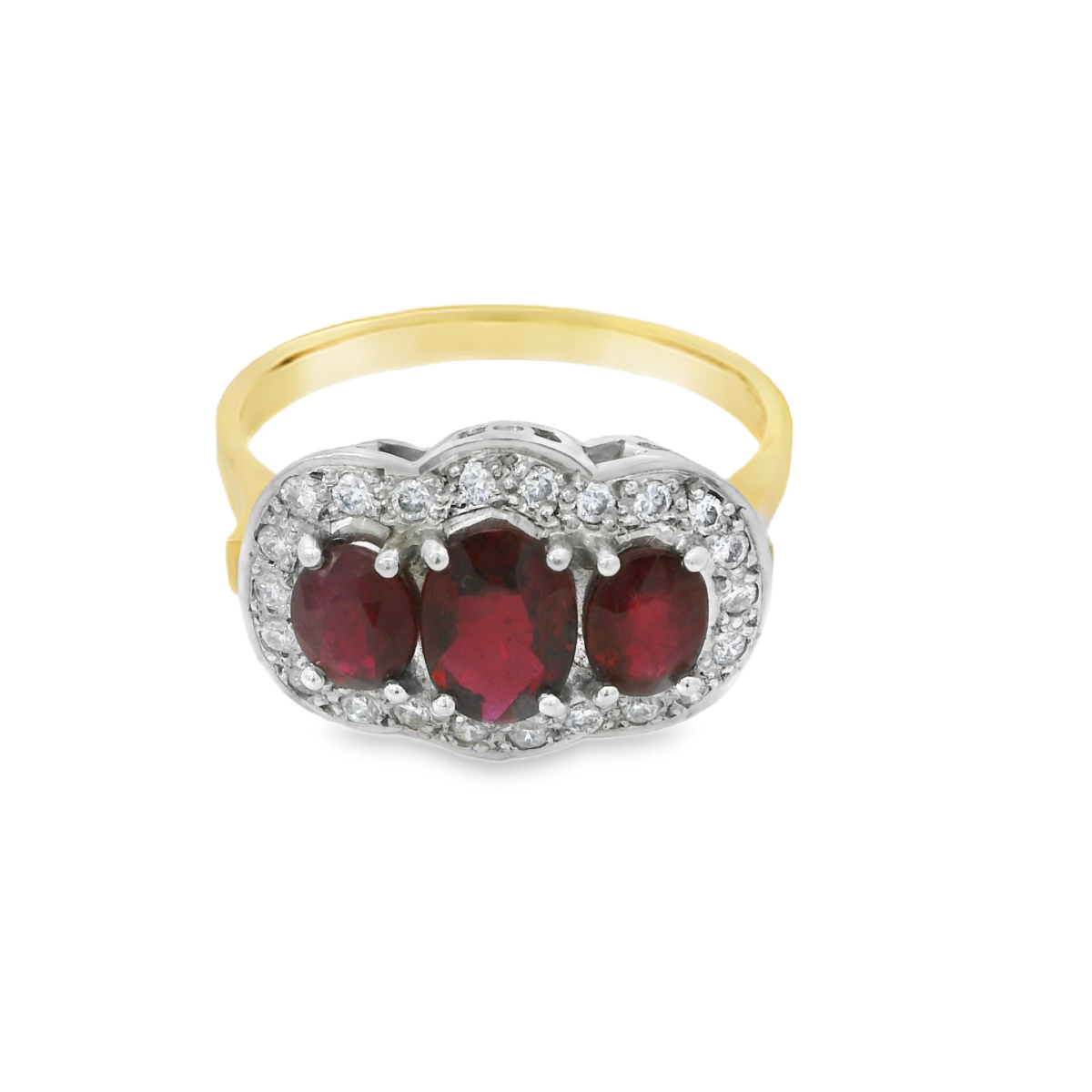 Leon Baker 18K Yellow Gold Oval Ruby Ring_3