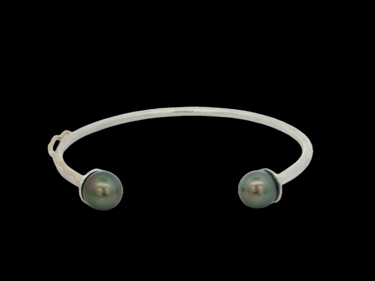 Sterling Silver 9YKG Cuff with Abrolhos Pearls_0