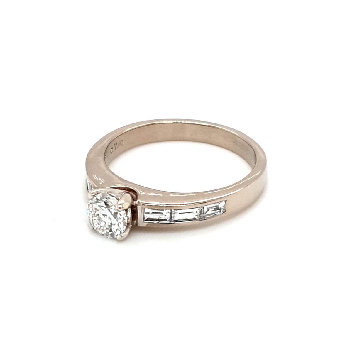 Leon Bakers 18K White Gold GIA Diamond Ring_1