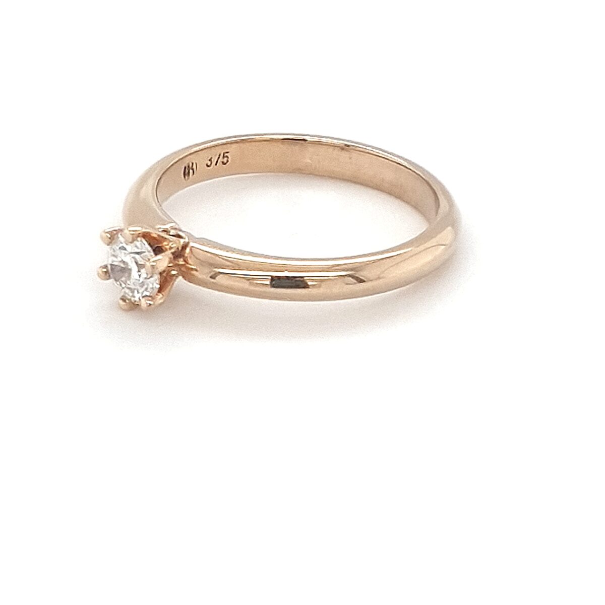 Leon Bakers 9K Yellow Gold Solitaire Engagement Ring_1