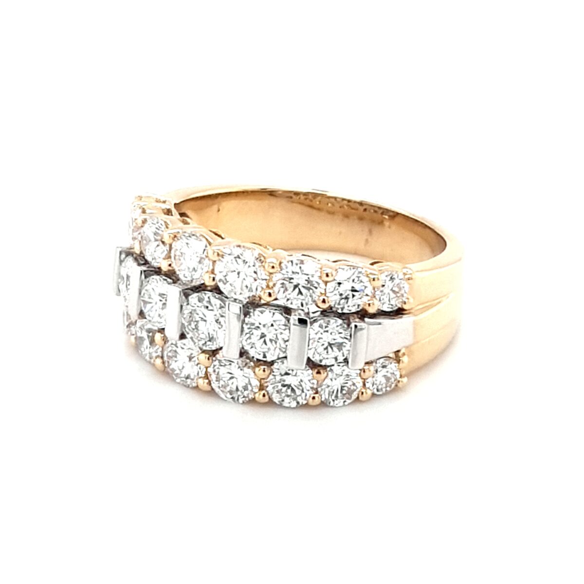 Leon Baker 18K Yellow and White Gold Diamond Ring_1