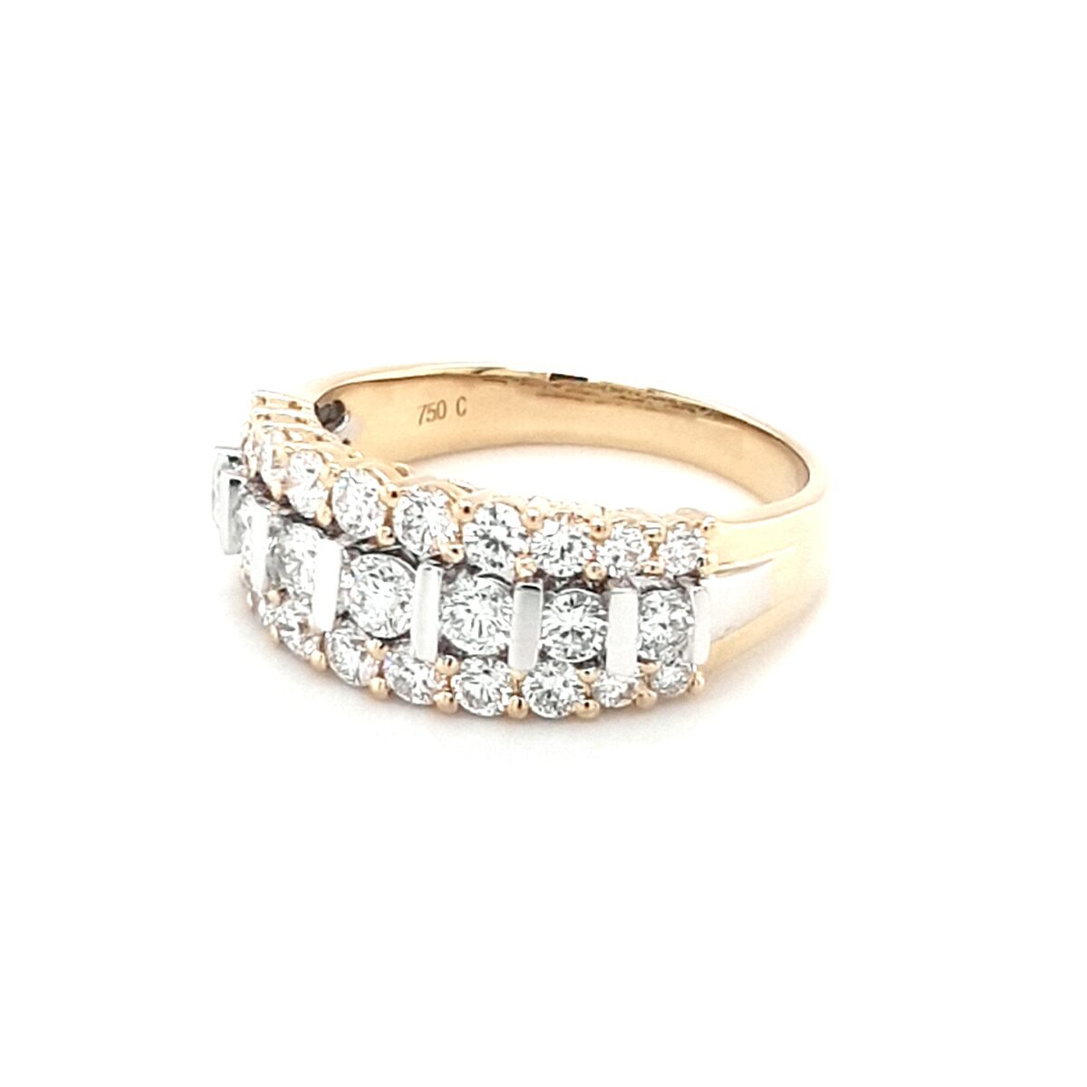 Leon Baker 18K White and Yellow Gold Diamond Ring_1