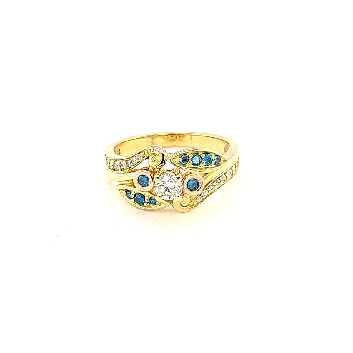 Leon Bakers Handmade Blue Diamond Ring_0