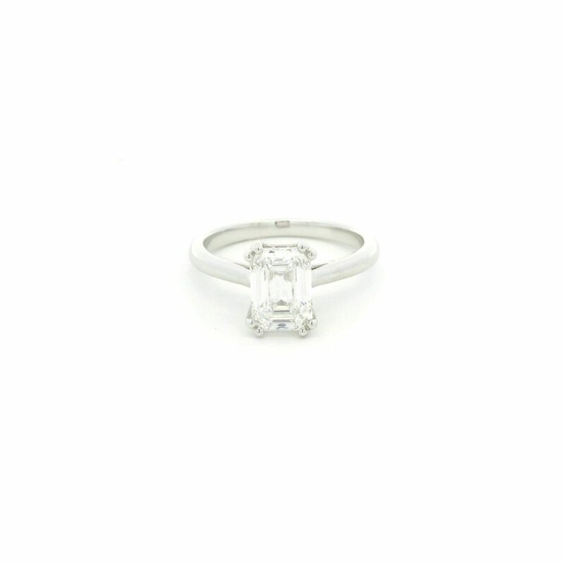 18KWG 1CT LAB EMERALD CUT DIAMOND_0