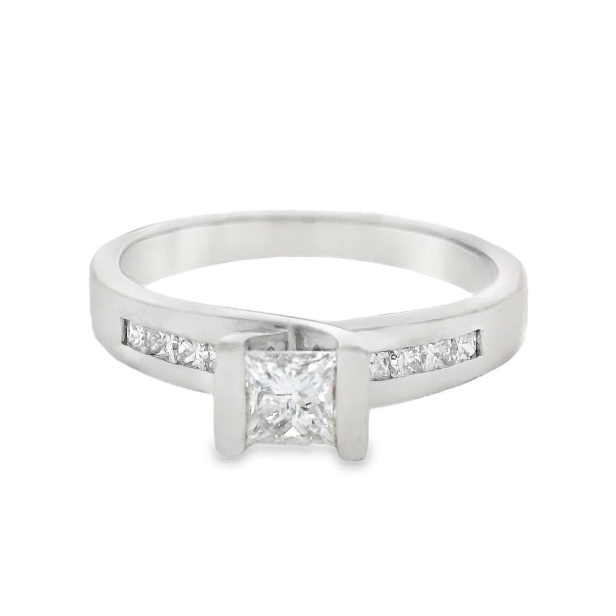 Leon Baker 18K WG PRINCESS DIAM RING_0