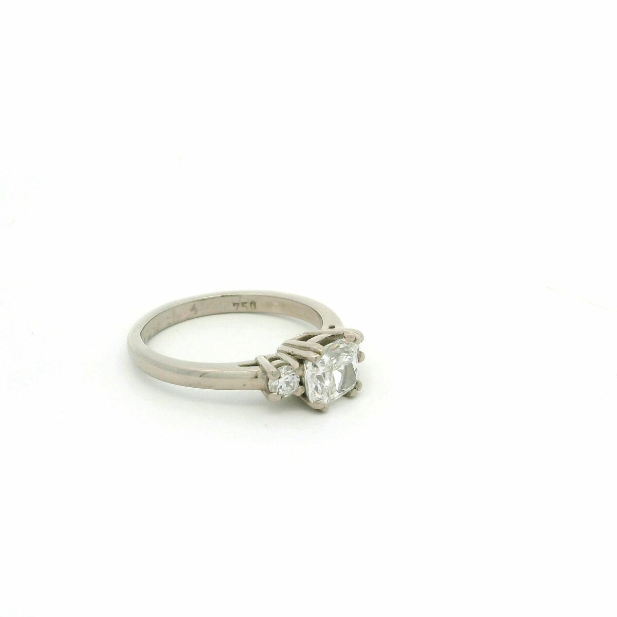 Leon Baker 18KWG 1CT Lab Cushion Diamond Ring_1