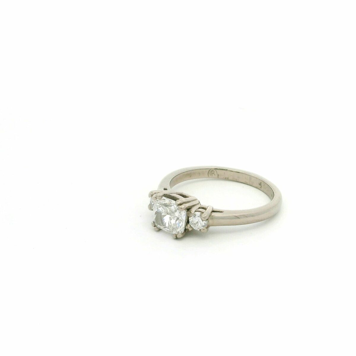 Leon Baker 18KWG 1CT Lab Cushion Diamond Ring_2