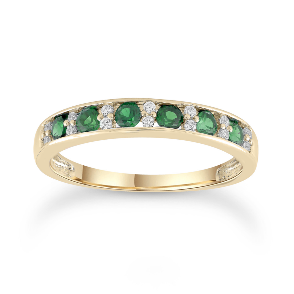 Leon Baker 9KYG 0.10CT HI I1 DIA EMERALD RING_0