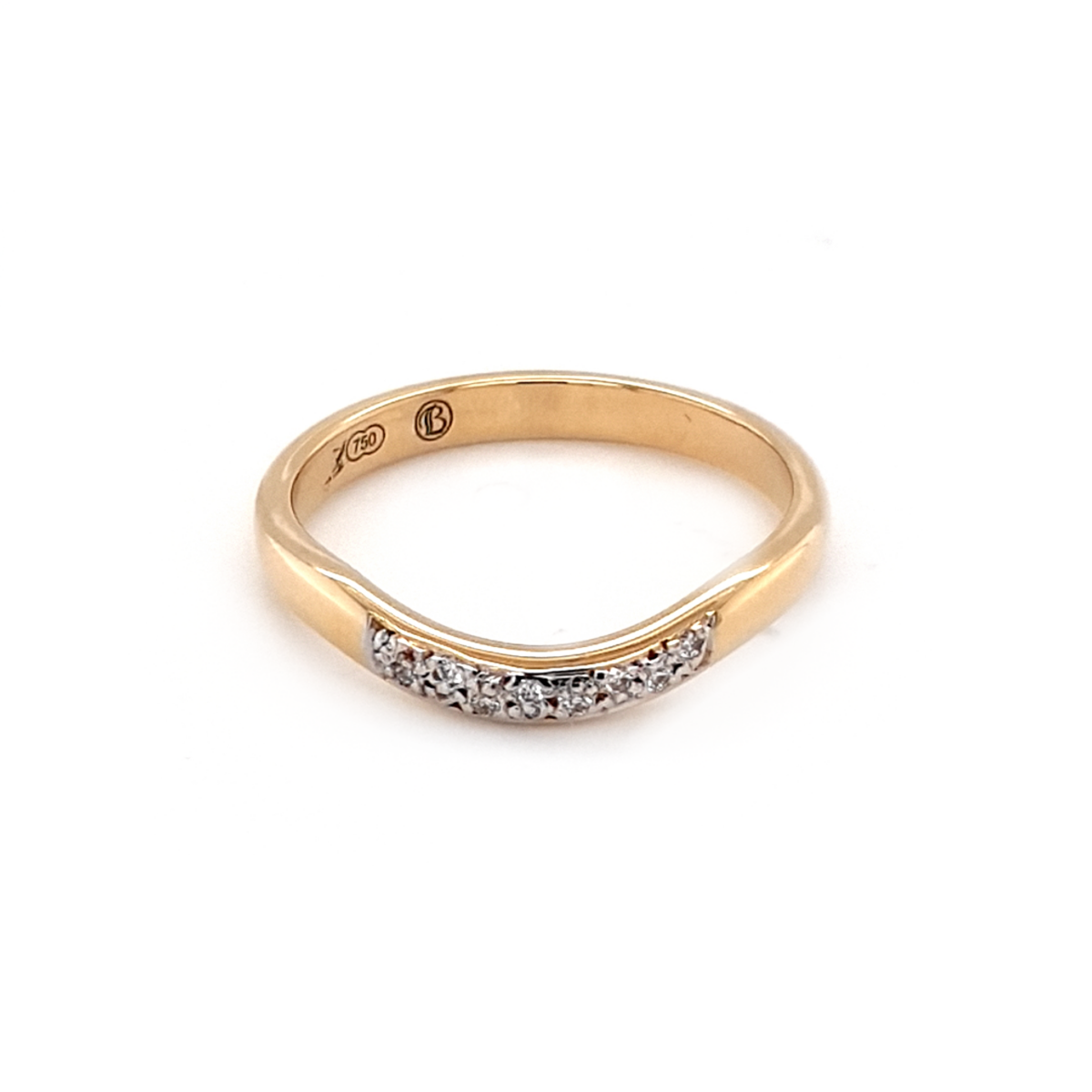 Leon Baker 18K Yellow Gold and Diamond Anniversary Ring_0