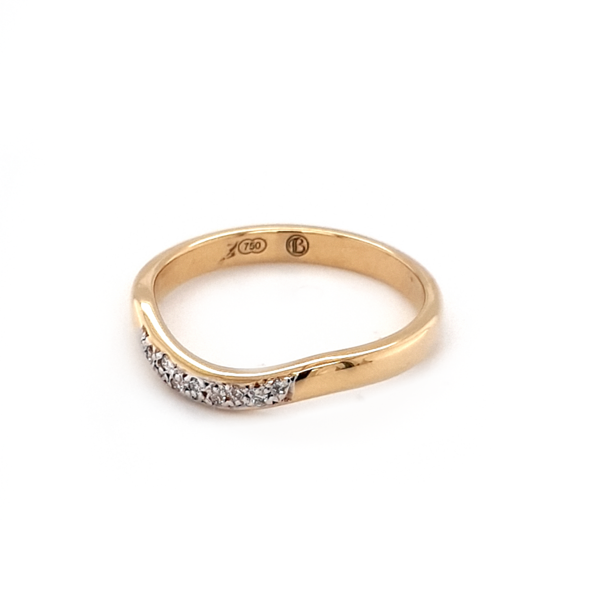 Leon Baker 18K Yellow Gold and Diamond Anniversary Ring_1