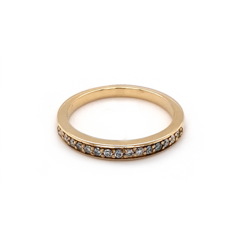 Leon Baker 18K Yellow Gold and Diamond Anniversary Ring_0