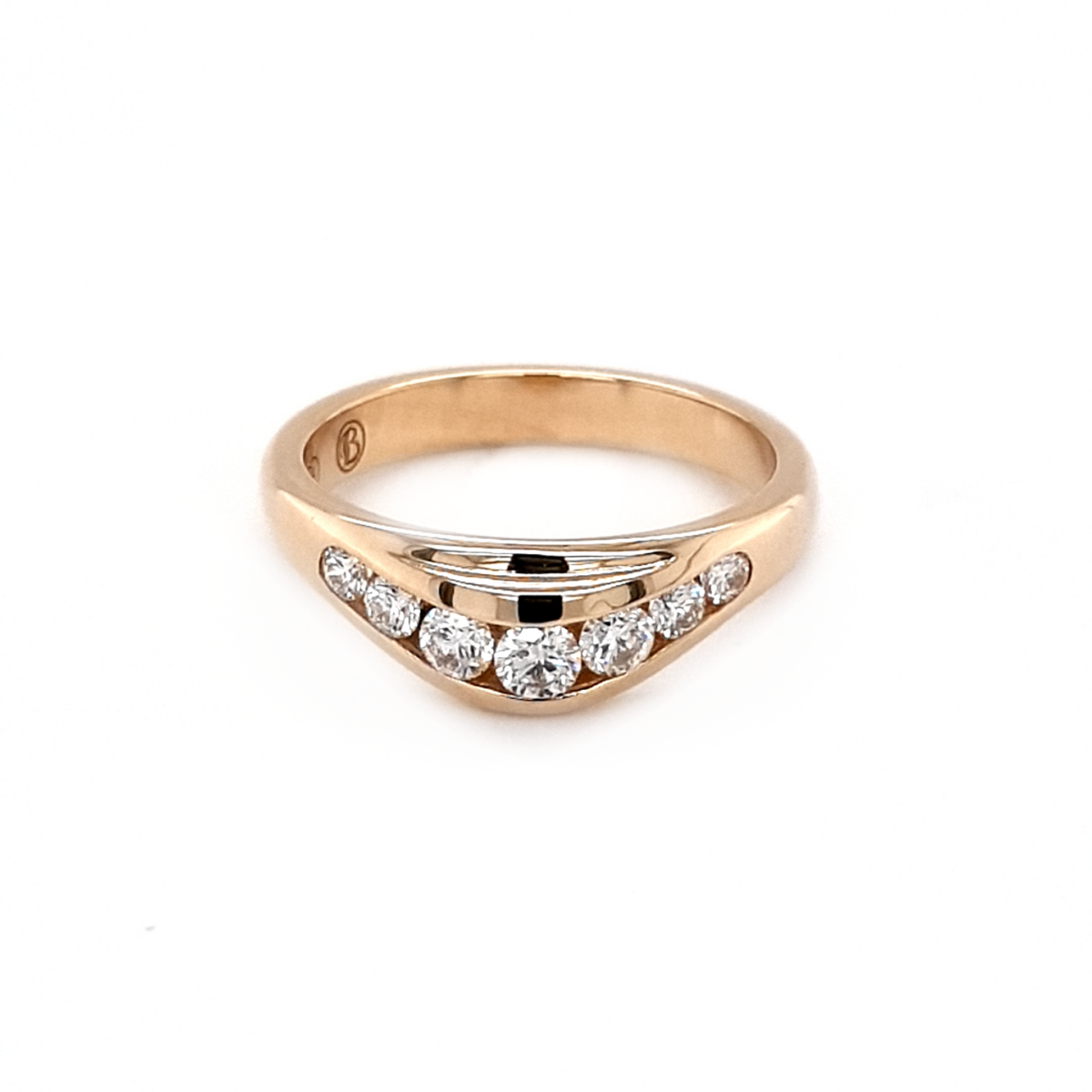 Leon Baker 9K Yellow Gold and Diamond Anniversary Ring_0