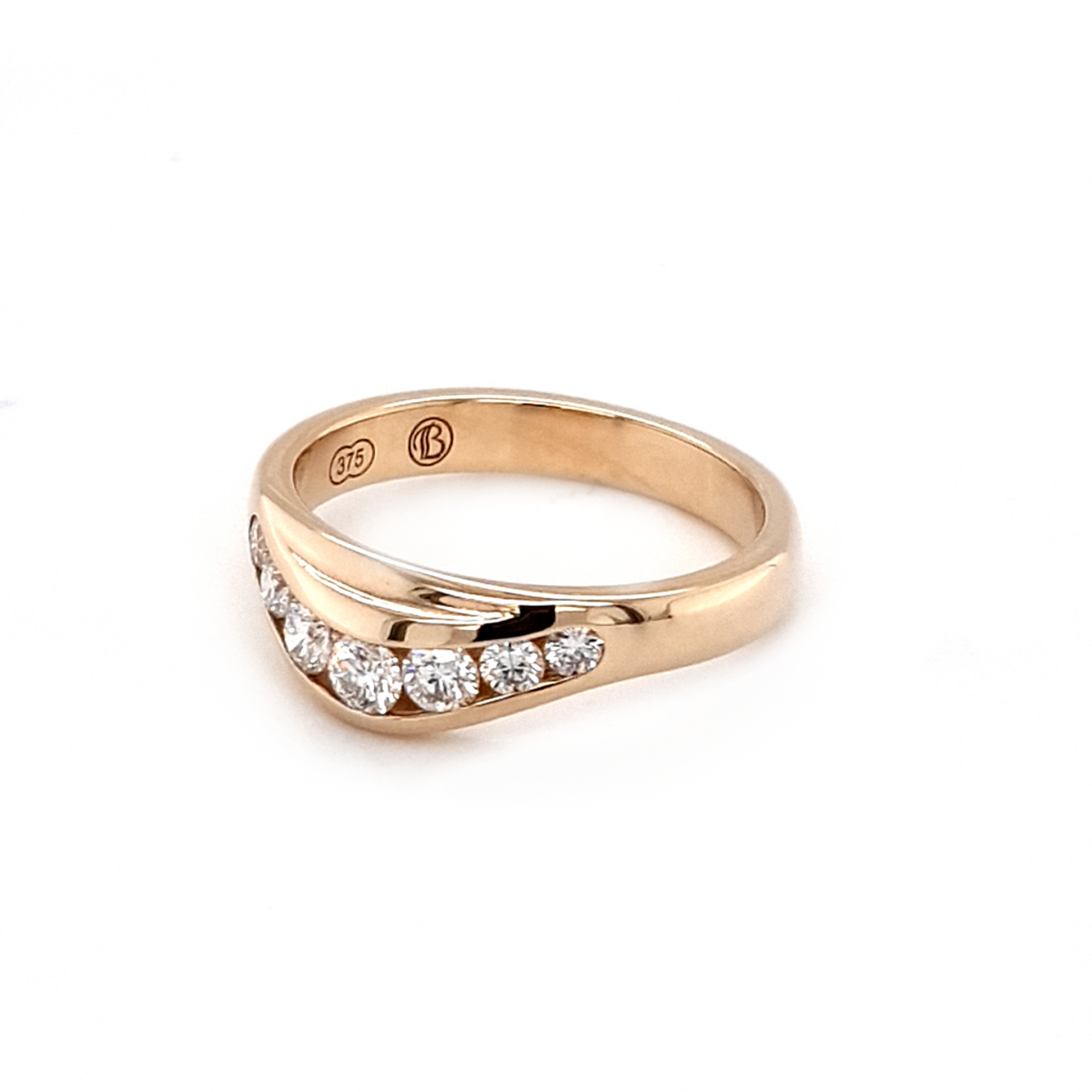 Leon Baker 9K Yellow Gold and Diamond Anniversary Ring_1