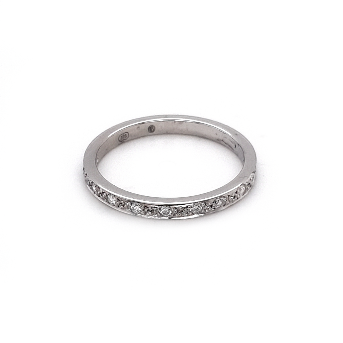 Leon Baker 9K White Gold and Diamond Anniversary Ring_0