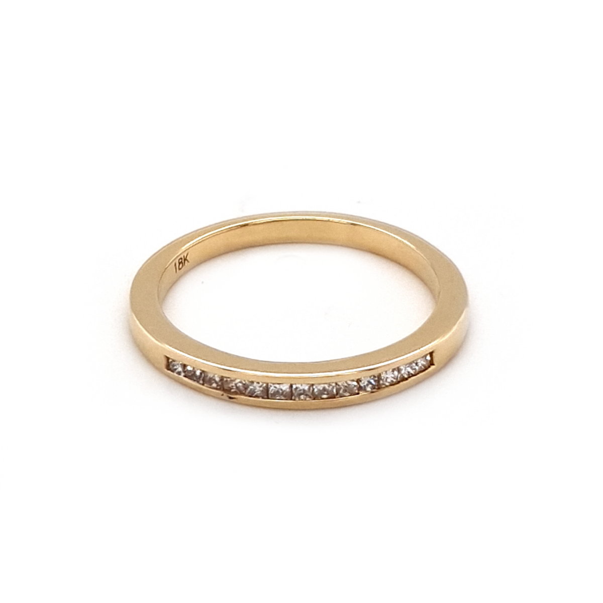 Leon Baker 18K Yellow Gold and Diamond Channel Set Wedding Ring_0