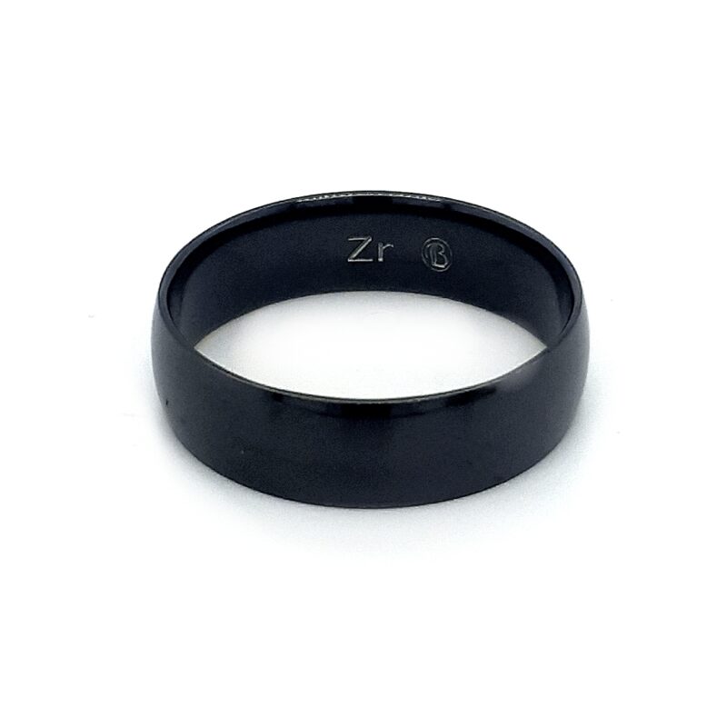 Leon Baker Zirconium Half Round Wedding Band_0