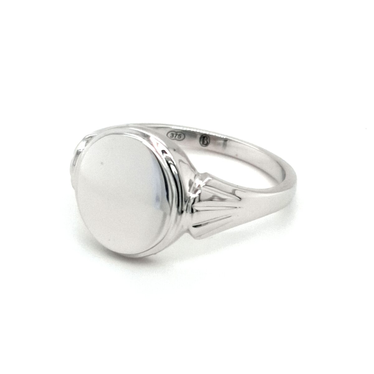 Leon Baker 9K White Gold Signet Ring_1