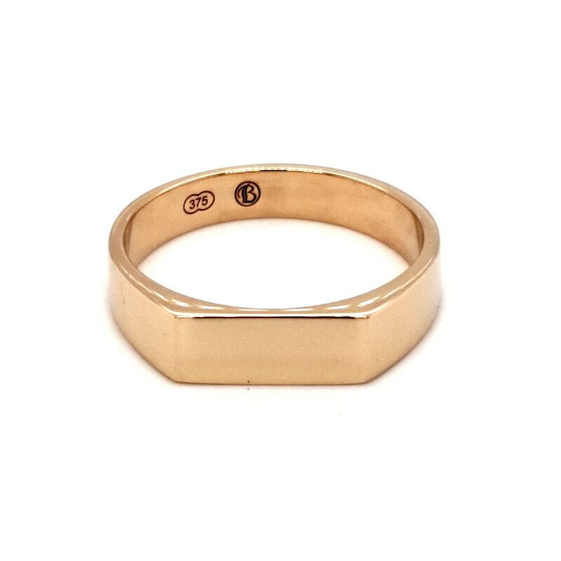 Leon Baker 9K Yellow Gold Signet Ring_0