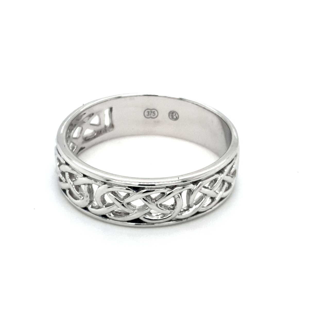 Leon Baker 9K White Gold Celtic Wedder_1