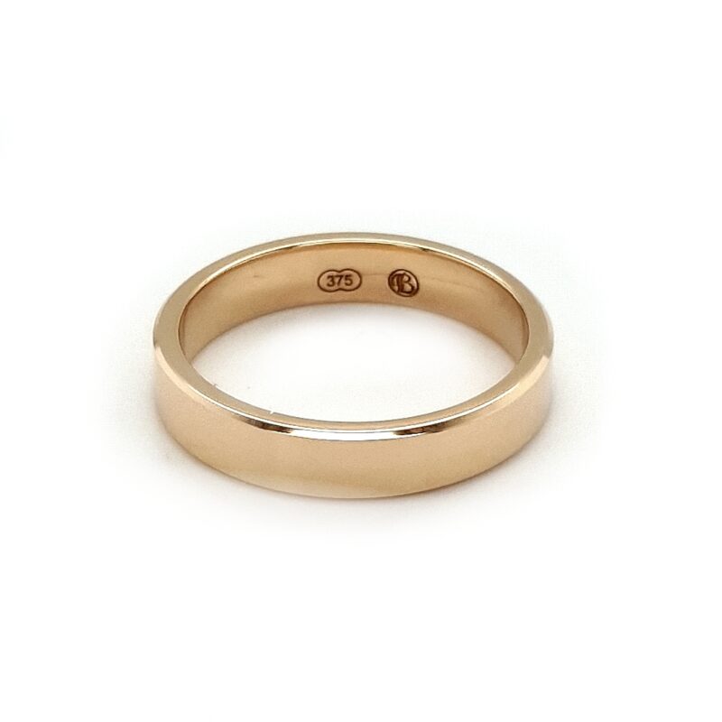 Leon Baker 9K Yellow Gold Flat Bevel Wedding Ring_0