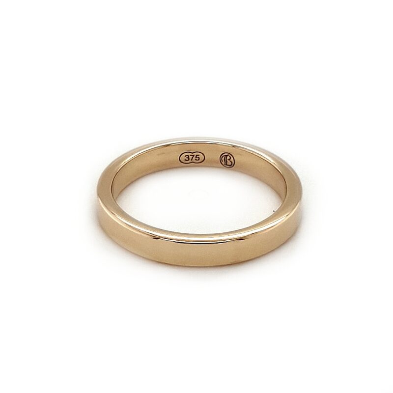 Leon Baker 9K Yellow Gold Flat Round Wedder_0