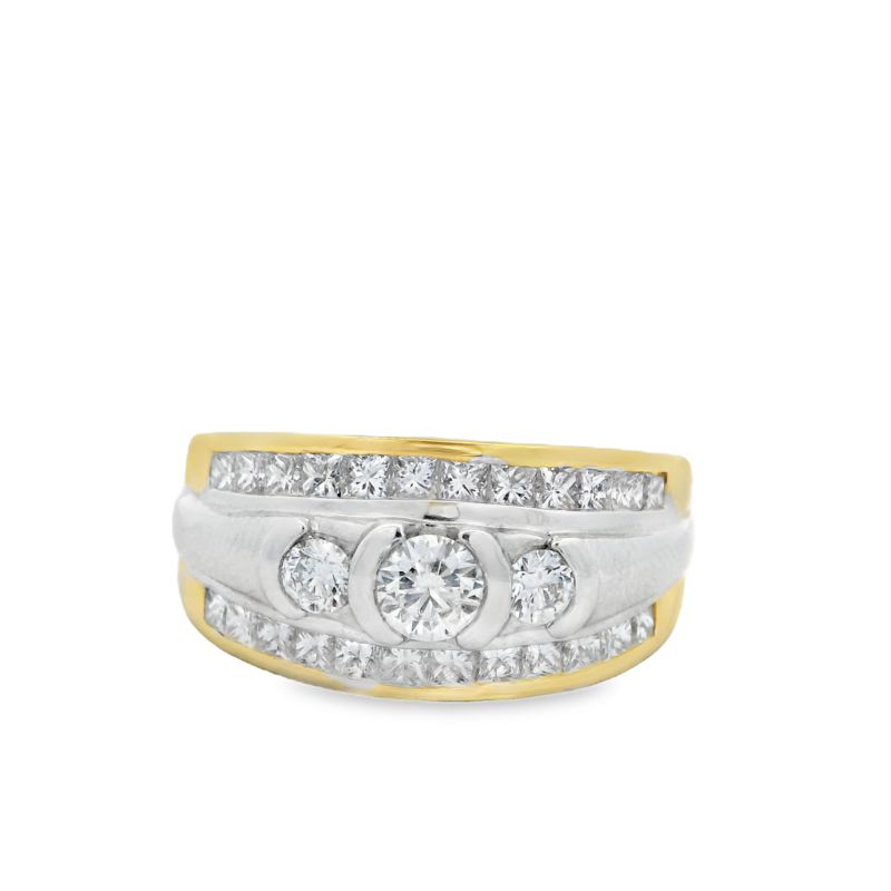 Leon Bakers 18K Two-Toned Big Diamond Ring_0