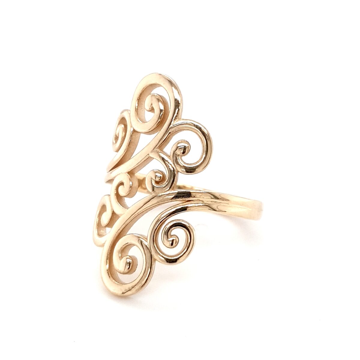 Leon Baker 9K Yellow Gold Swirl Ring_1