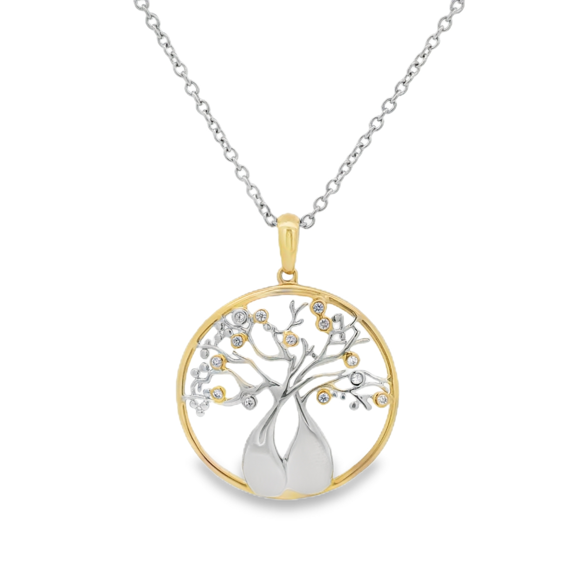 Argyle 18K Australian Boab Tree Pendant with Pink and White Diamonds_3