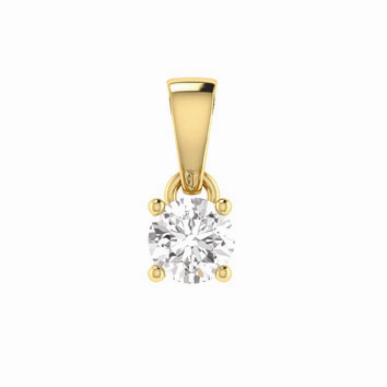 Leon Baker 9K Yellow Gold Diamond Pendant_0