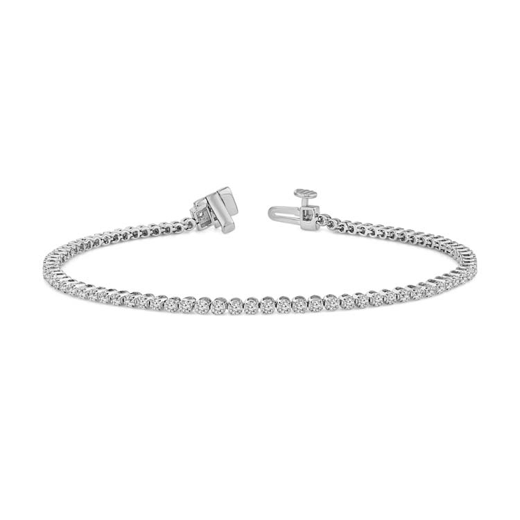 Leon Baker White Gold Tennis Bracelet_0