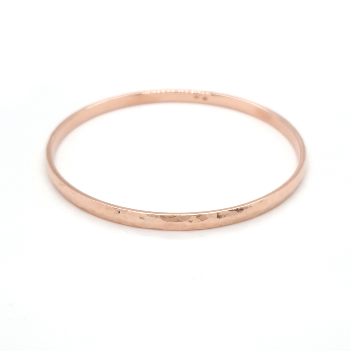 Leon Bakers 9K Rose Gold Hammered Bangle_0