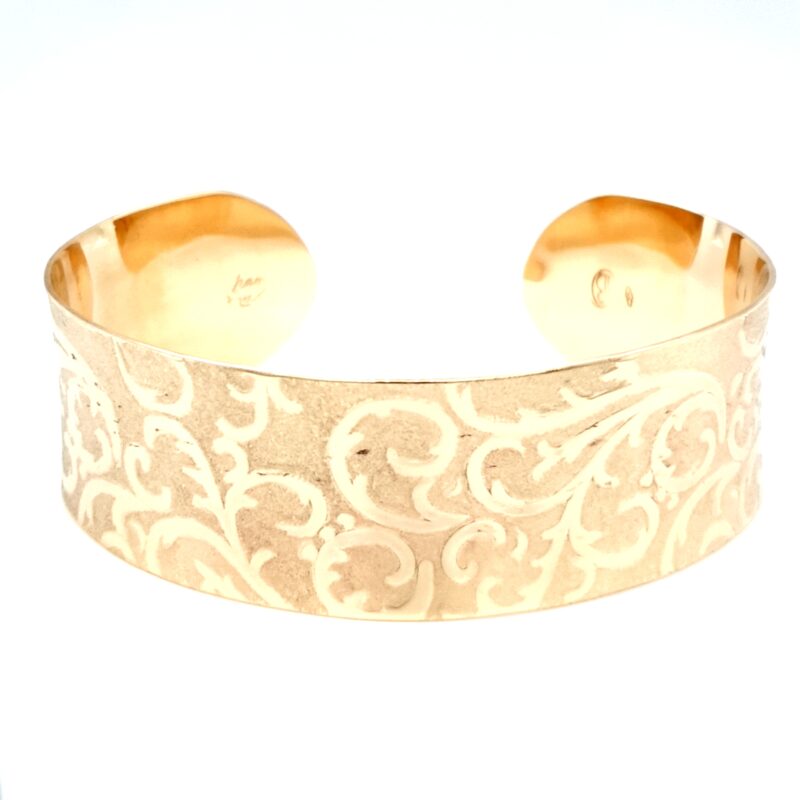 Leon Baker 9K Yellow Gold Handmade Collectors Cuff_0