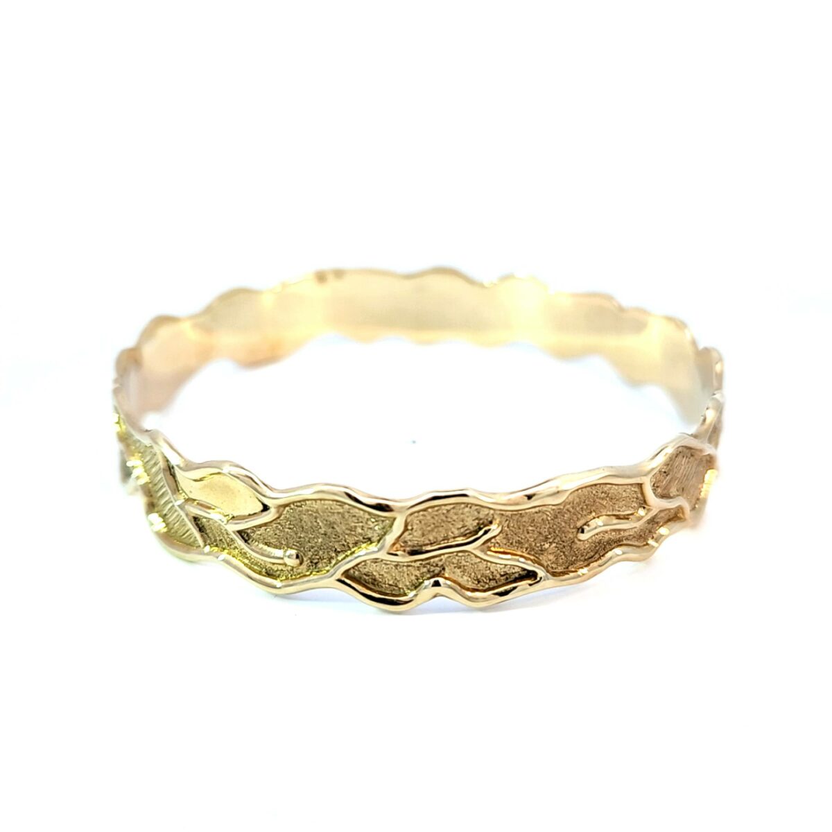 Leon Bakers Yellow Gold Molten Bangle_1