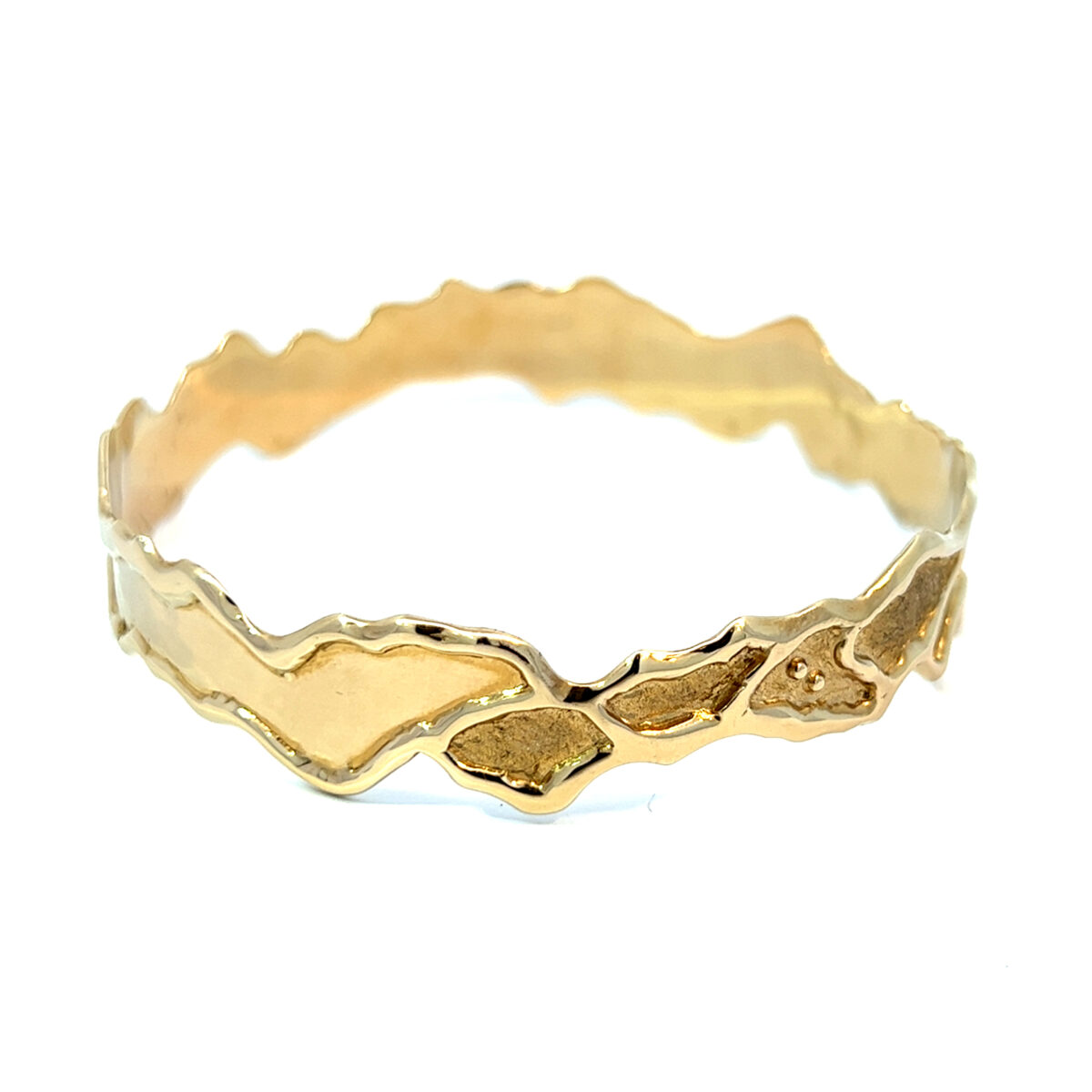 Leon Bakers 9K Yellow Gold Molten Bangle_0