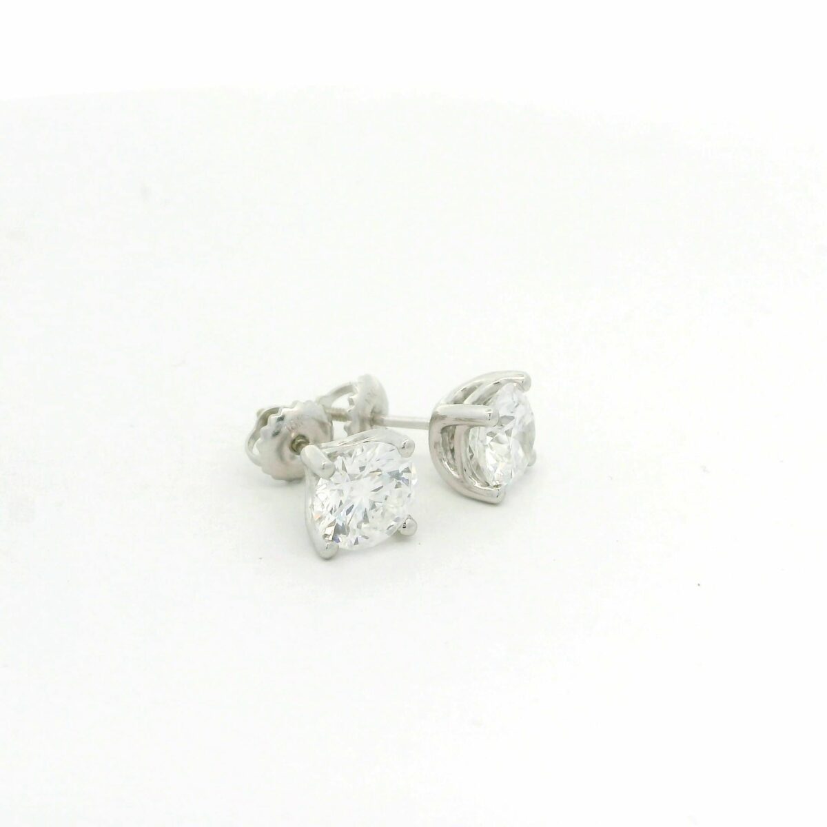 Leon Baker 18K WG LAB DIAM 2.00ct F VS2 RND LGD STUDS LGEF-6352_2