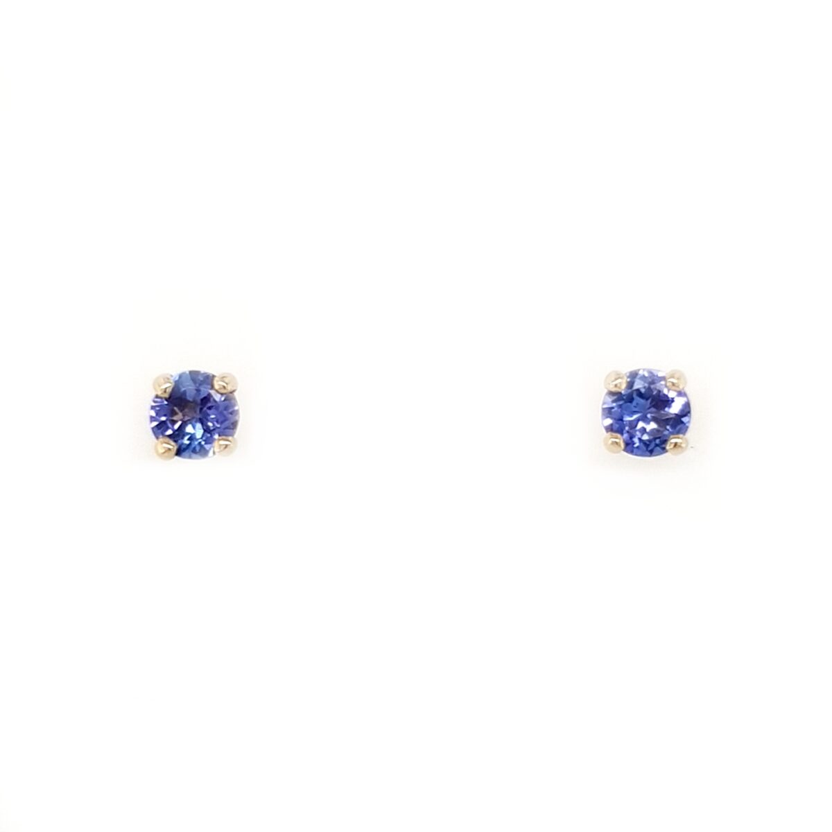 Leon Baker 9K Yellow Gold and Tanzanite Stud Earrings_0