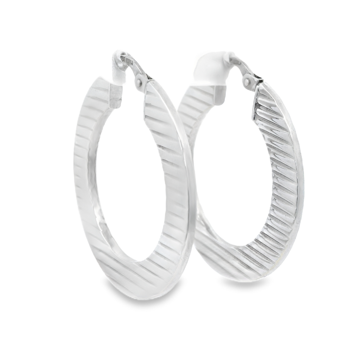 Earring Striated Hoops_0