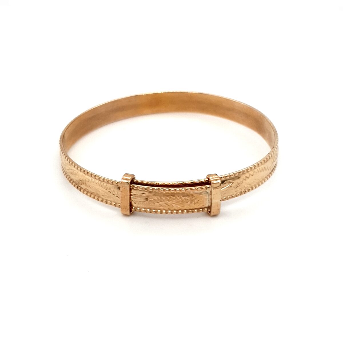 Leon Baker 9K Yellow Gold Expandable Baby Bangle_0