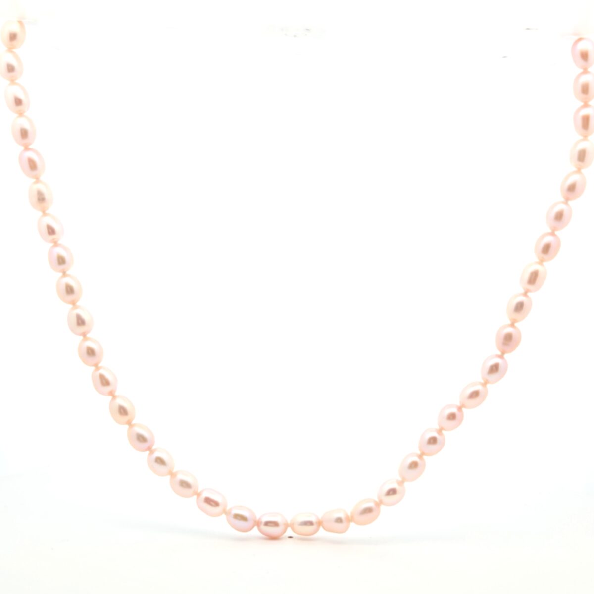 Leon Baker Pink Freshwater Pearl Necklace with Sterling Silver Clasp_0