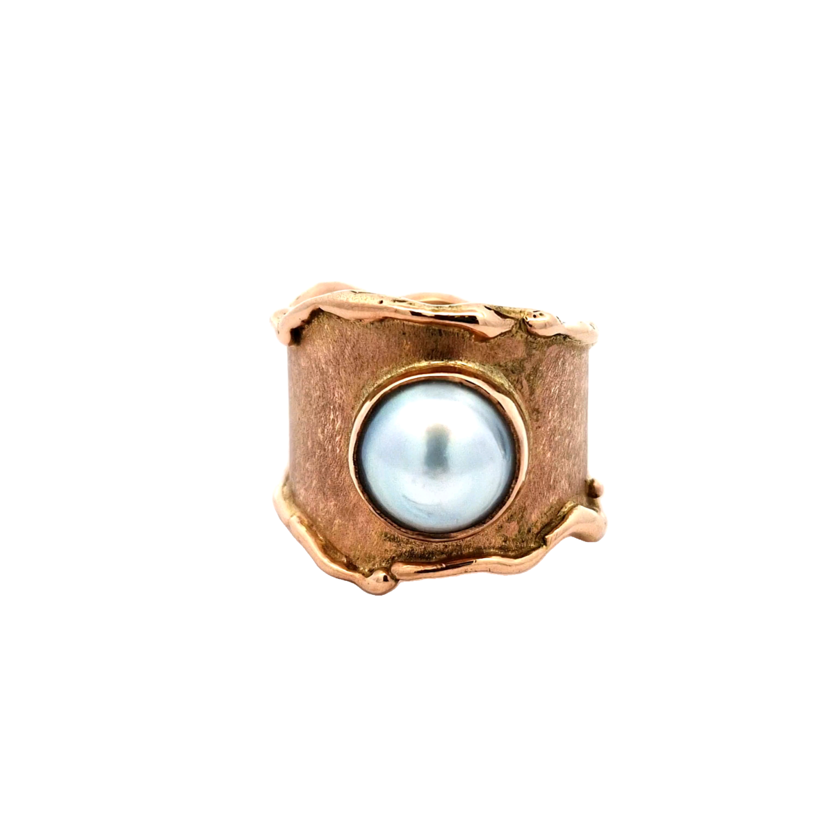 9KROSE GOLD RING WITH BROOME PEARL SIZE S1/2_0