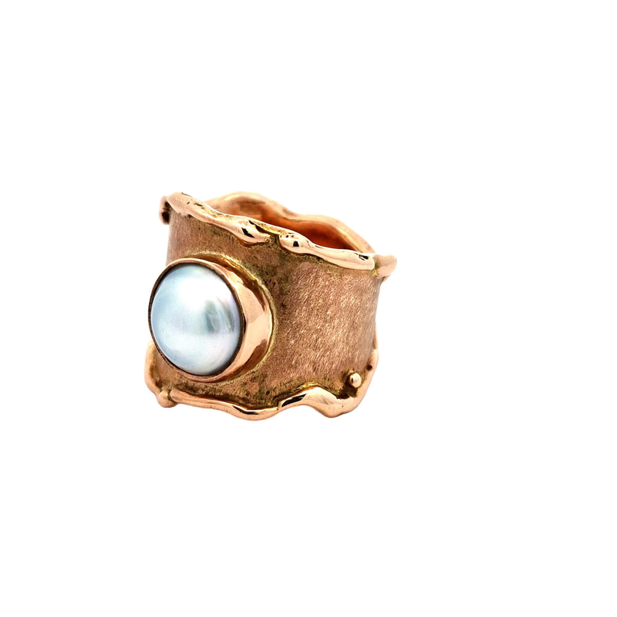 9KROSE GOLD RING WITH BROOME PEARL SIZE S1/2_1