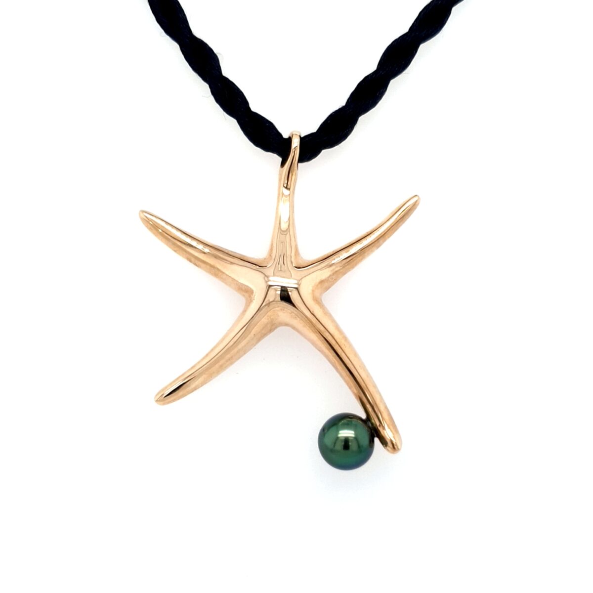 Leon Bakers 9K Yellow Gold Abrolhos Pearl Starfish Pendant_0