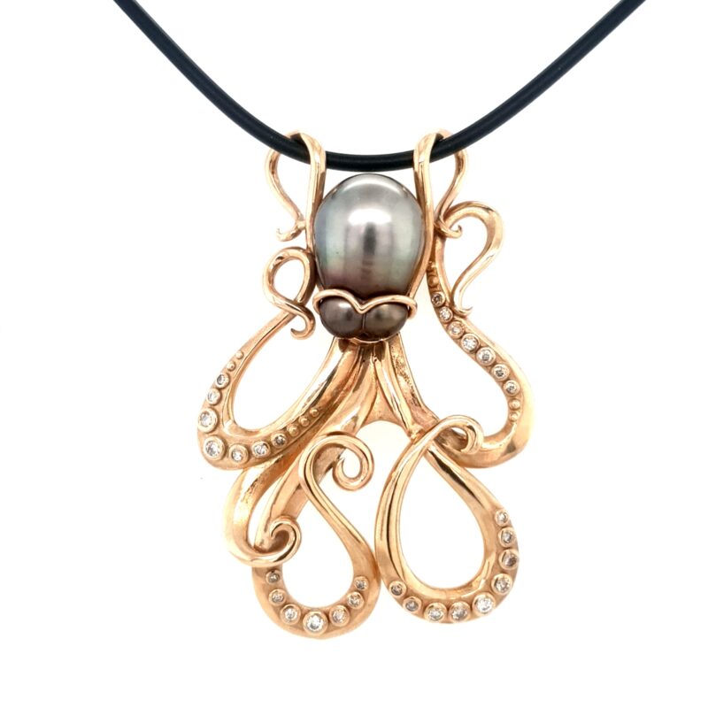 Leon Baker 9K "Ursula the Octopus" Pendant_0