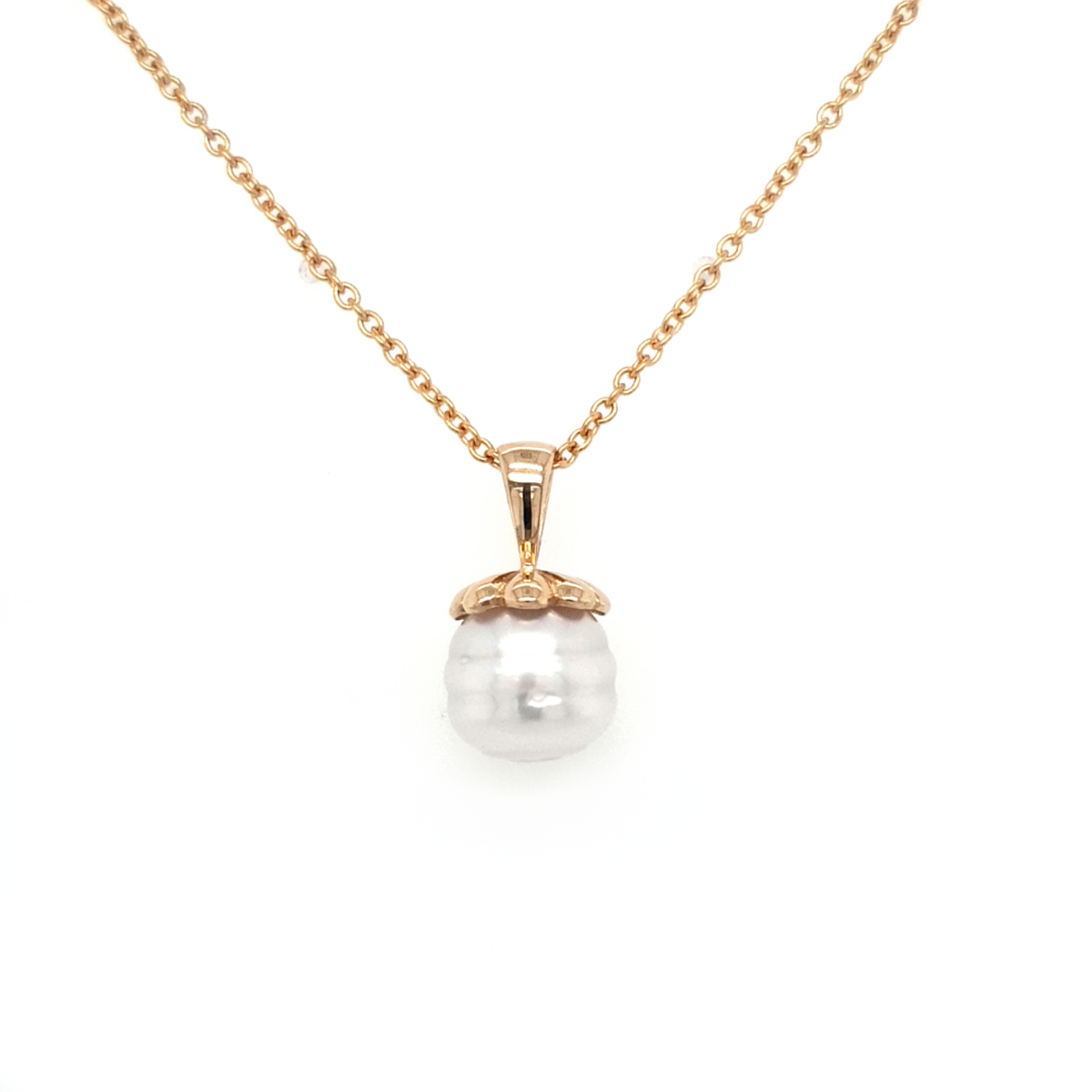 Leon Bakers 9K Yellow Gold Handmade Broome Pearl Pendant_0