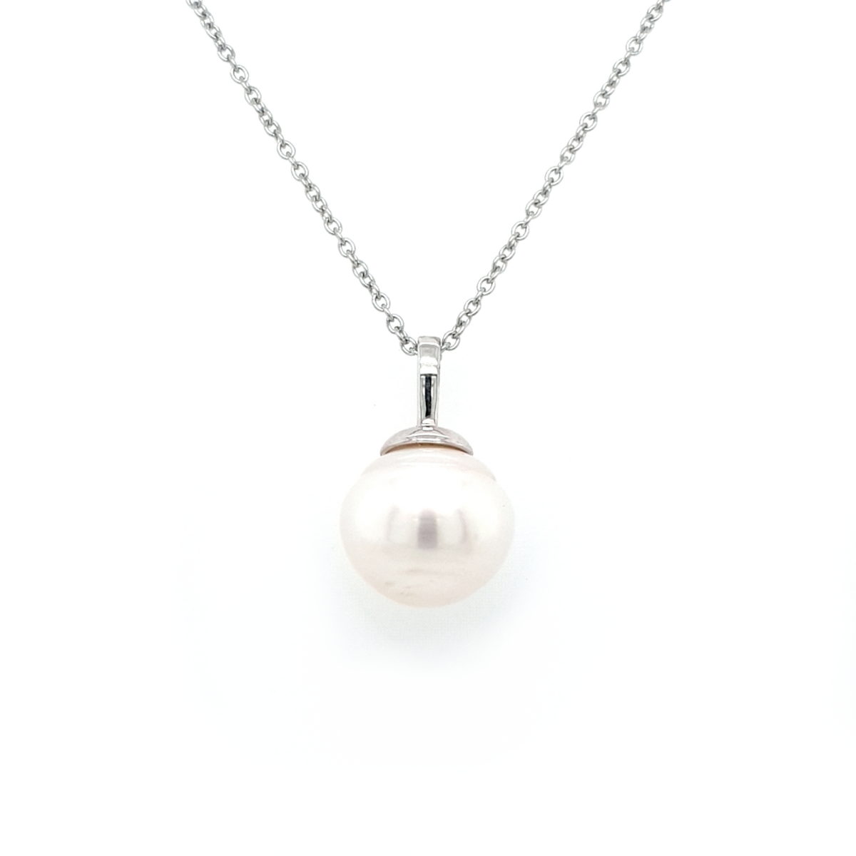 Leon Bakers 9K White Gold Broome Pearl Pendant_0