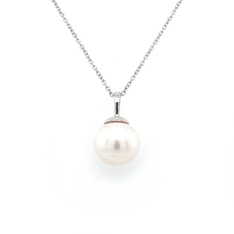 Leon Bakers 9K White Gold Broome Pearl Pendant_0